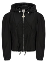 The Attico Maxi Hood Bomber Jacket Black