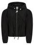 The Attico Maxi Hood Bomber Jacket Black