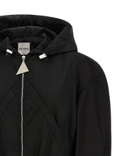 The Attico Maxi Hood Bomber Jacket Black