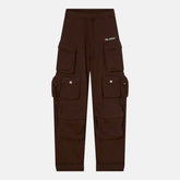 The Attico Wide-Leg Fern Cargo Pants Brown