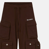 The Attico Wide-Leg Fern Cargo Pants Brown