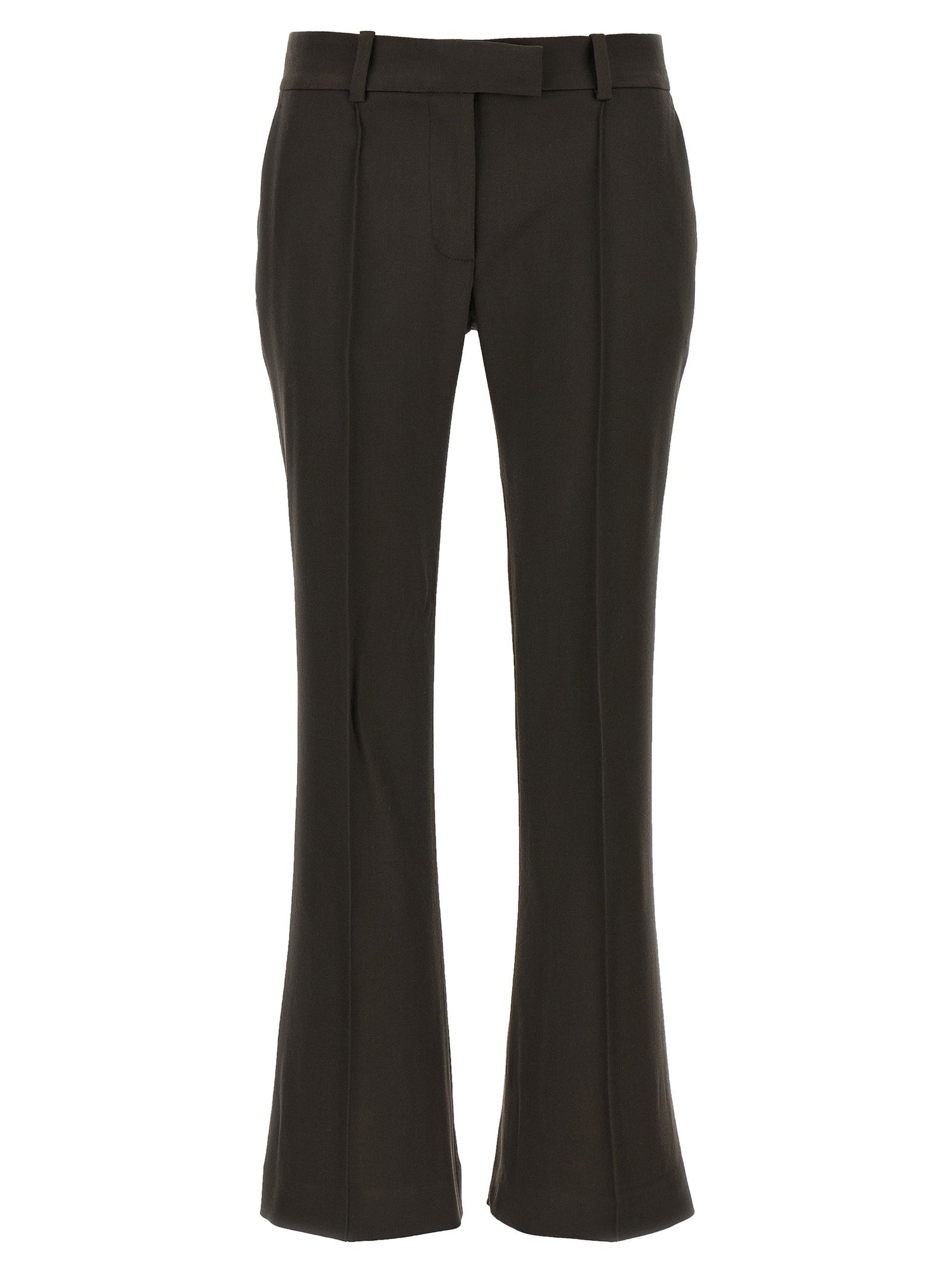 The Attico Flared Pants Brown