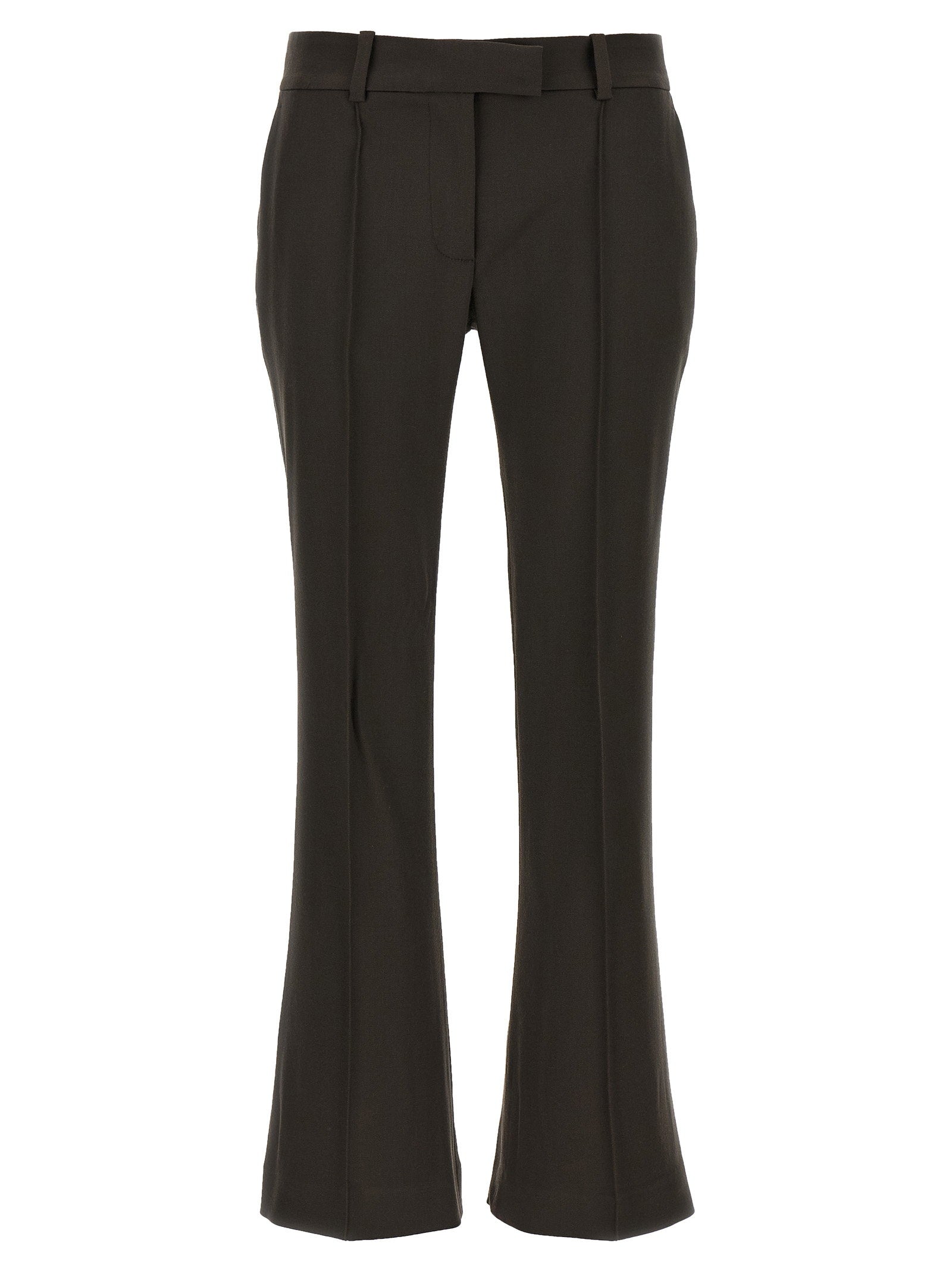 The Attico Flared Pants Brown