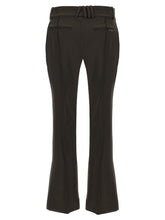 The Attico Flared Pants Brown