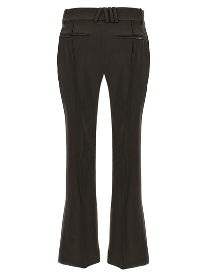 The Attico Flared Pants Brown