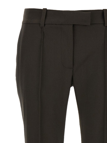The Attico Flared Pants Brown