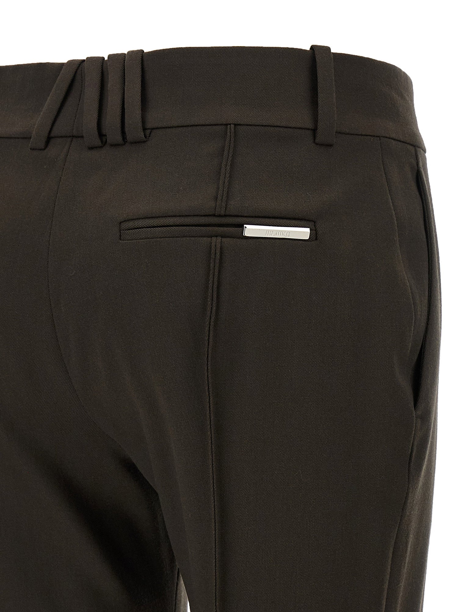 The Attico Flared Pants Brown