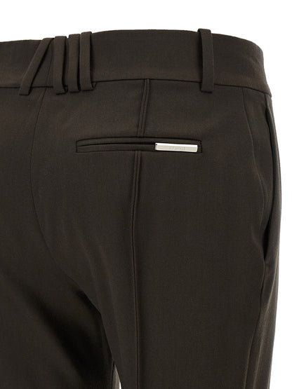 The Attico Flared Pants Brown