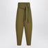 The Attico Military Green Wool Gabardine Wide-Leg Trousers Green