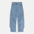 The Attico Wide-Leg Light Blue Denim Jeans with Ribbon Detailing Blue