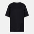 The Attico Black Cotton T-Shirt with Embroidered Logo Black