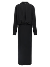 The Attico Wrap Dress Black