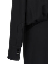The Attico Wrap Dress Black