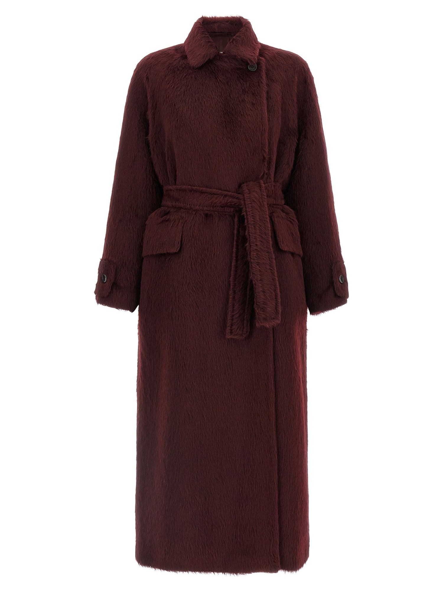 Max Mara Albata1234 Coat Bordeaux