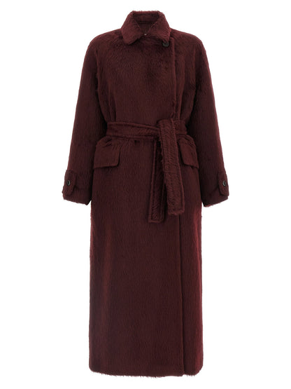Max Mara Albata1234 Coat Bordeaux