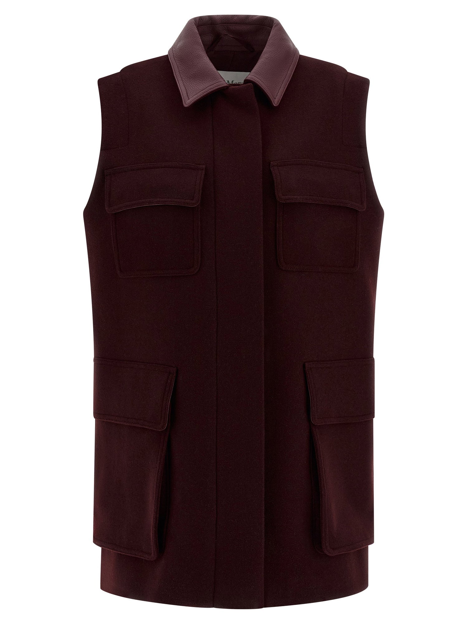Max Mara Aeroso1234 Vest Bordeaux