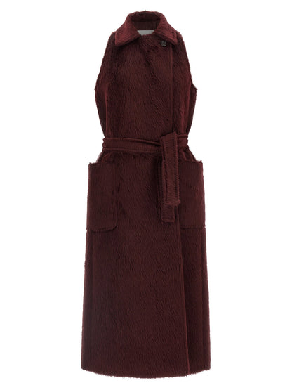 Max Mara Abbozzi1234 Coat Bordeaux