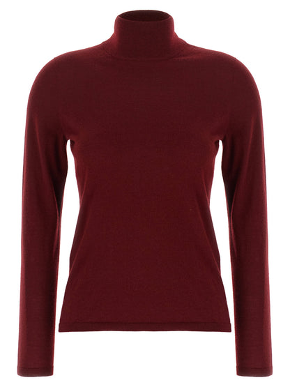 Max Mara Meana Turtleneck Sweater Bordeaux