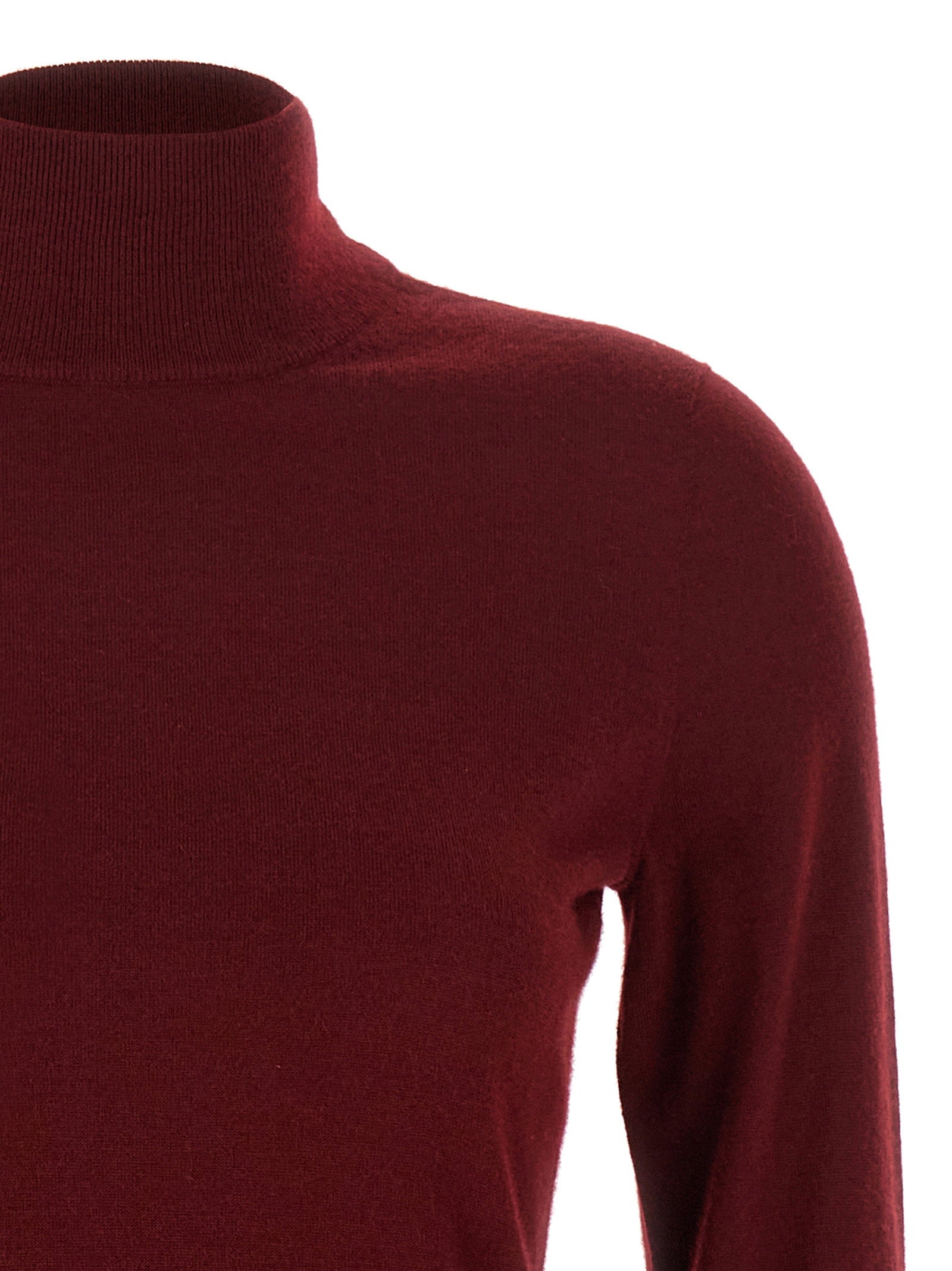 Max Mara Meana Turtleneck Sweater Bordeaux