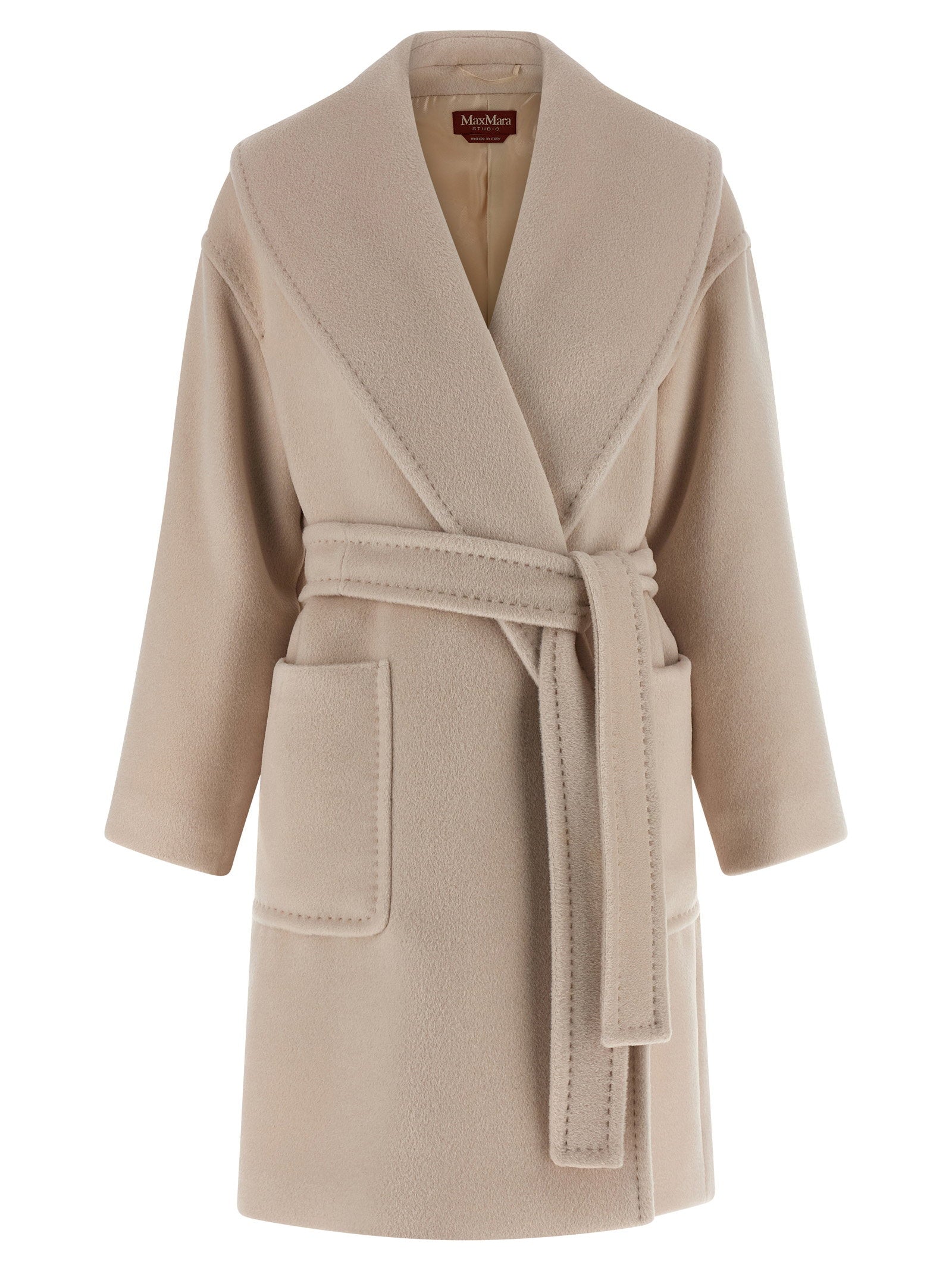 Max Mara Studio Cloruro Coat Beige