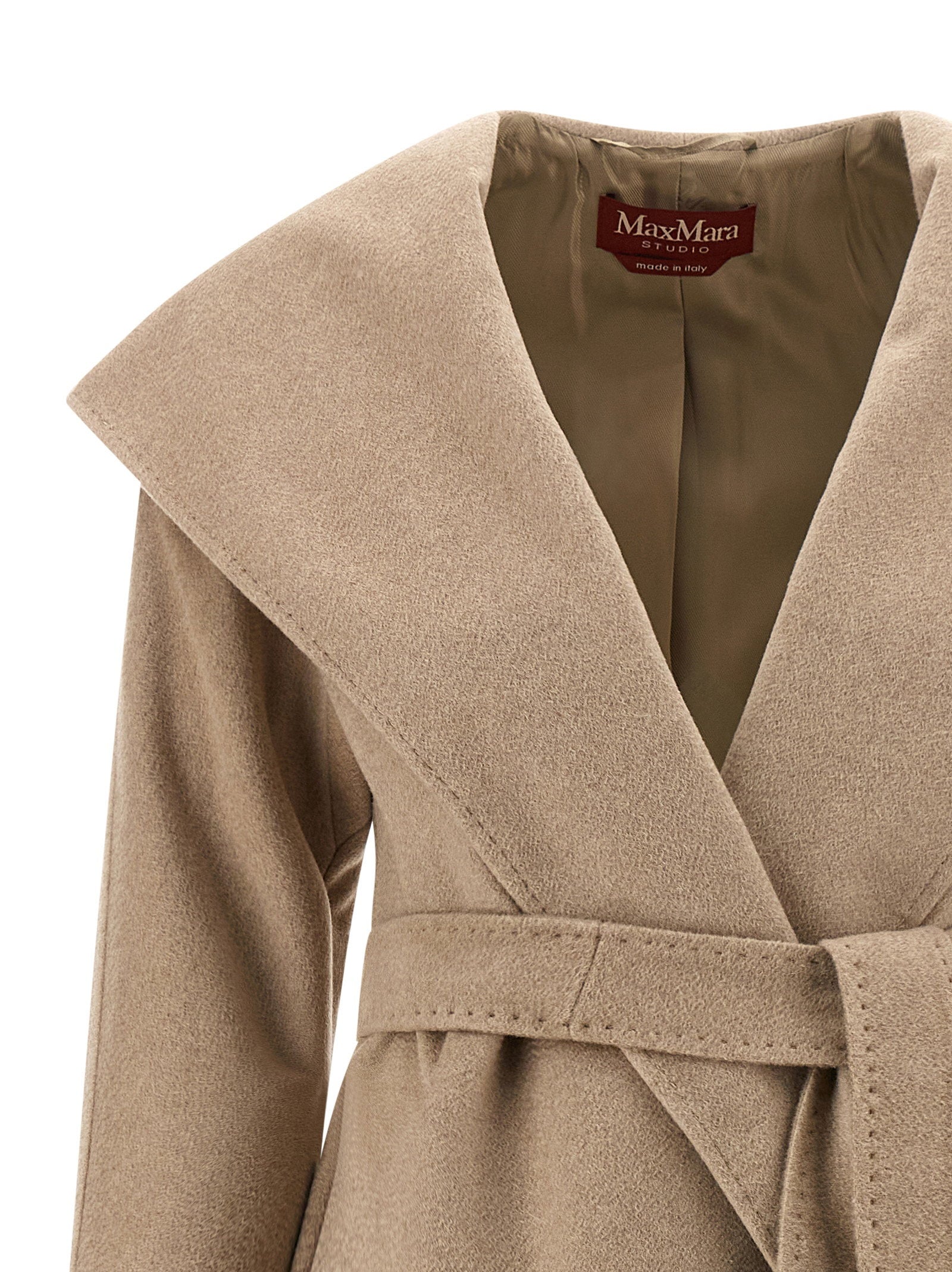 Max Mara Studio Danton Coat Beige