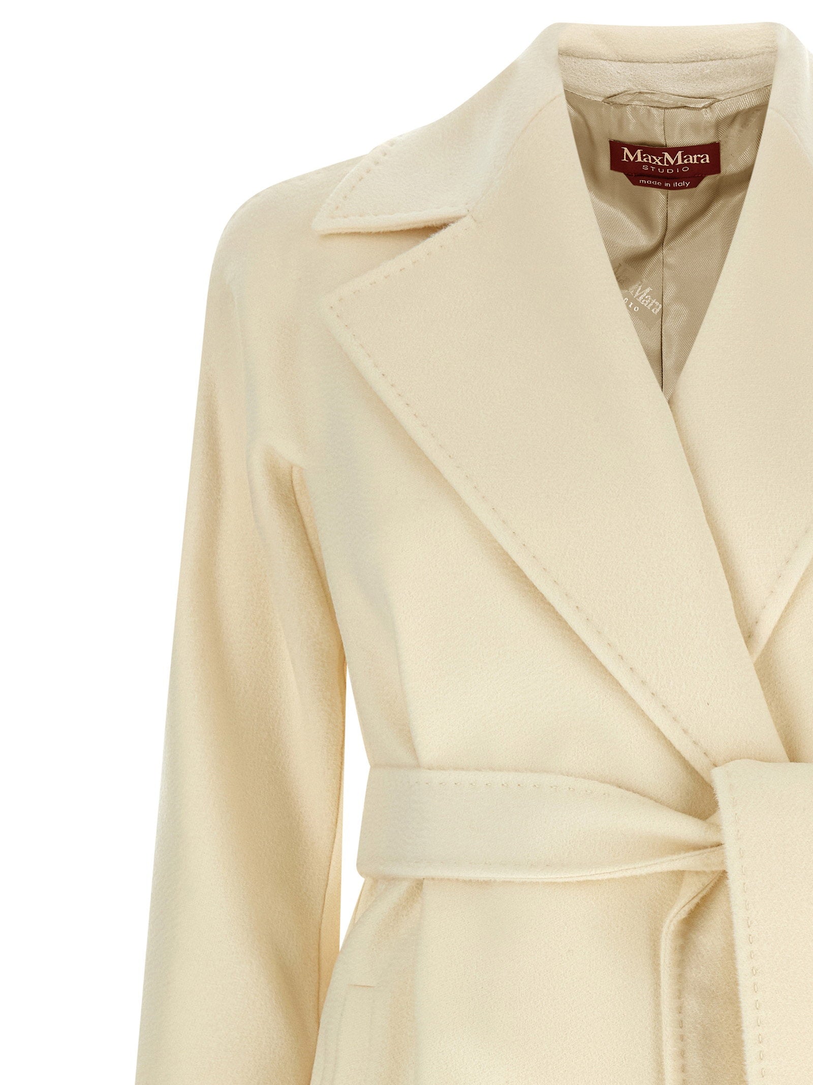 Max Mara Studio Dravenna Coat White