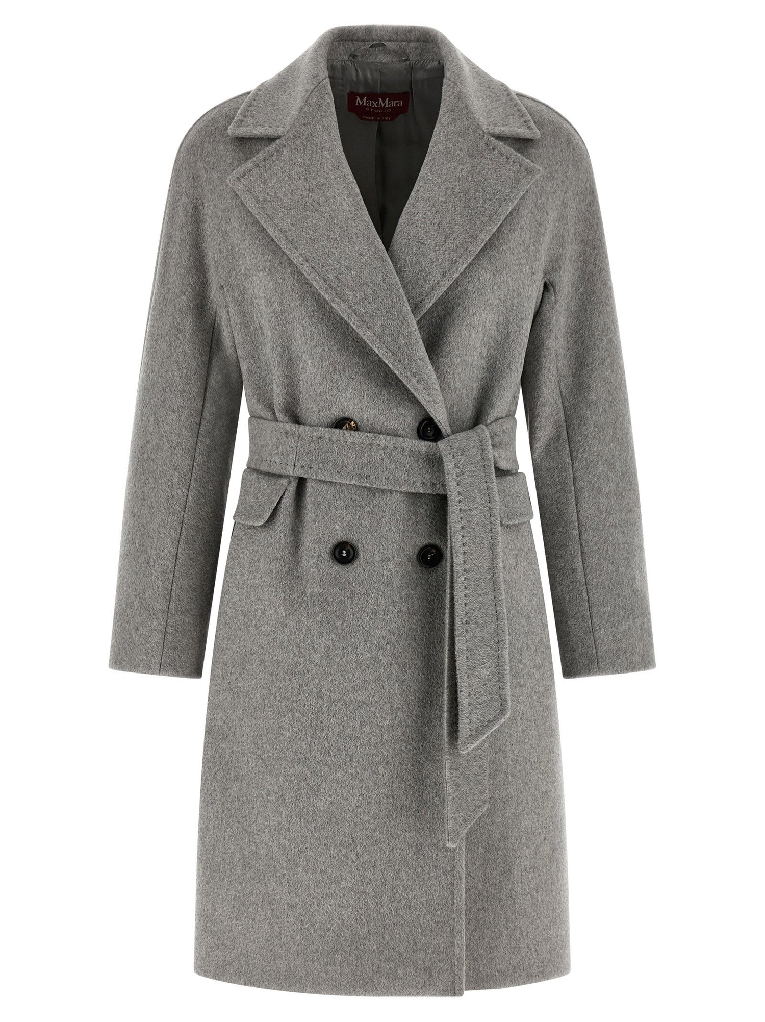 Max Mara Studio Panteon Coat Gray