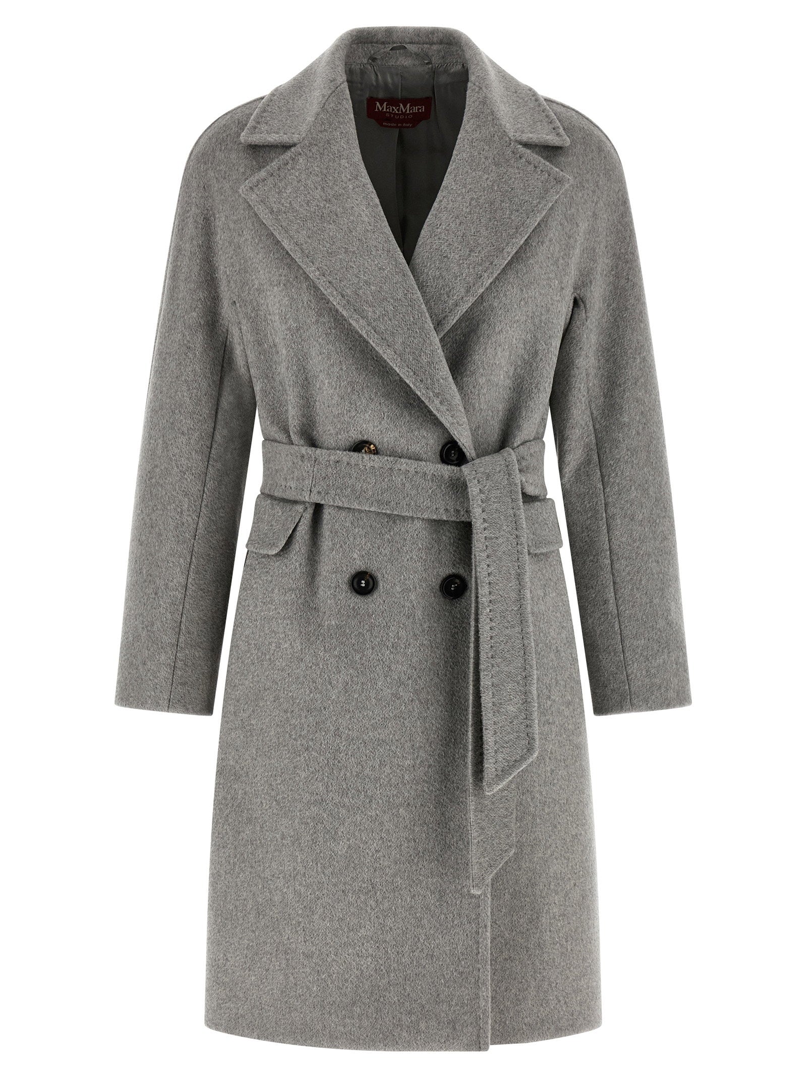 Max Mara Studio Panteon Coat Gray