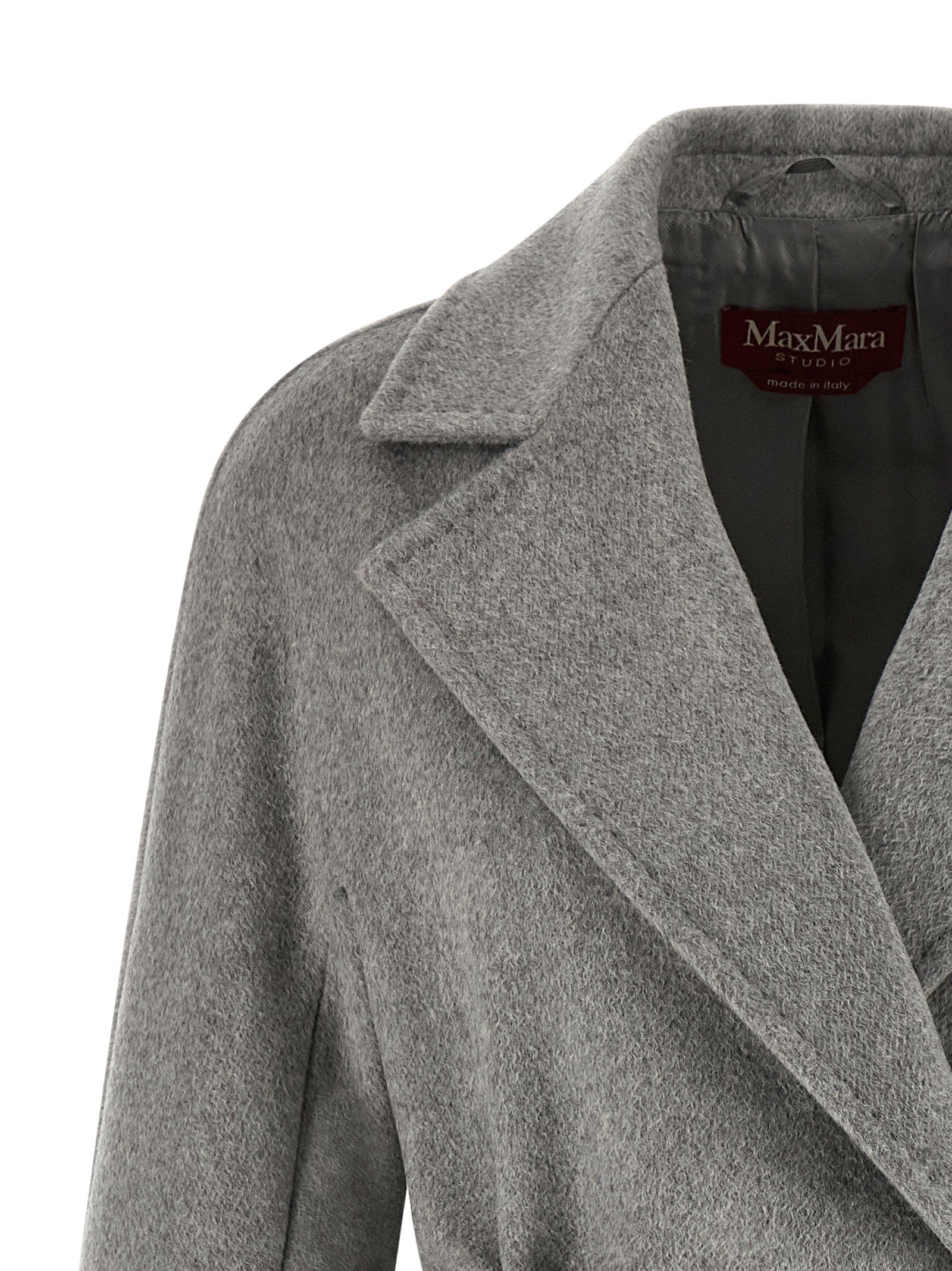 Max Mara Studio Panteon Coat Gray