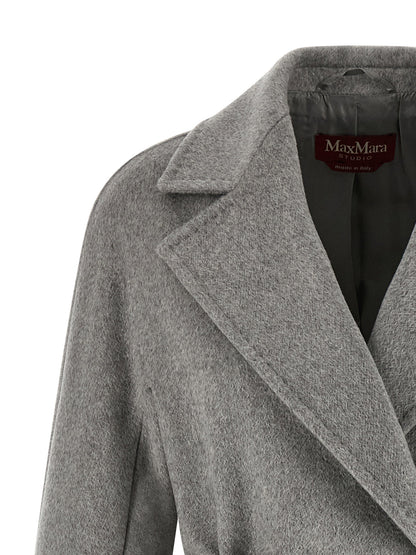 Max Mara Studio Panteon Coat Gray