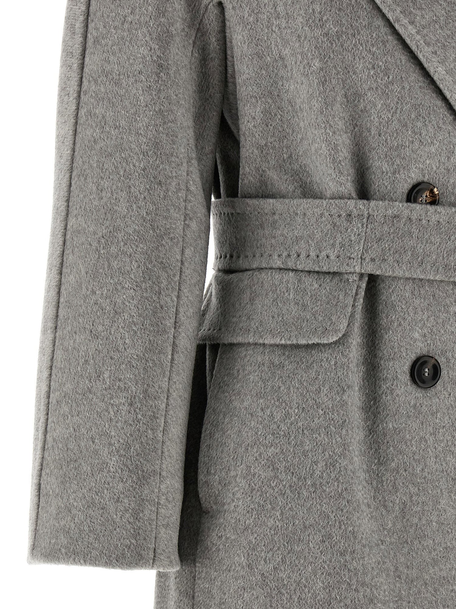 Max Mara Studio Panteon Coat Gray
