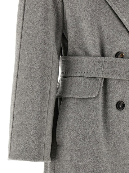 Max Mara Studio Panteon Coat Gray