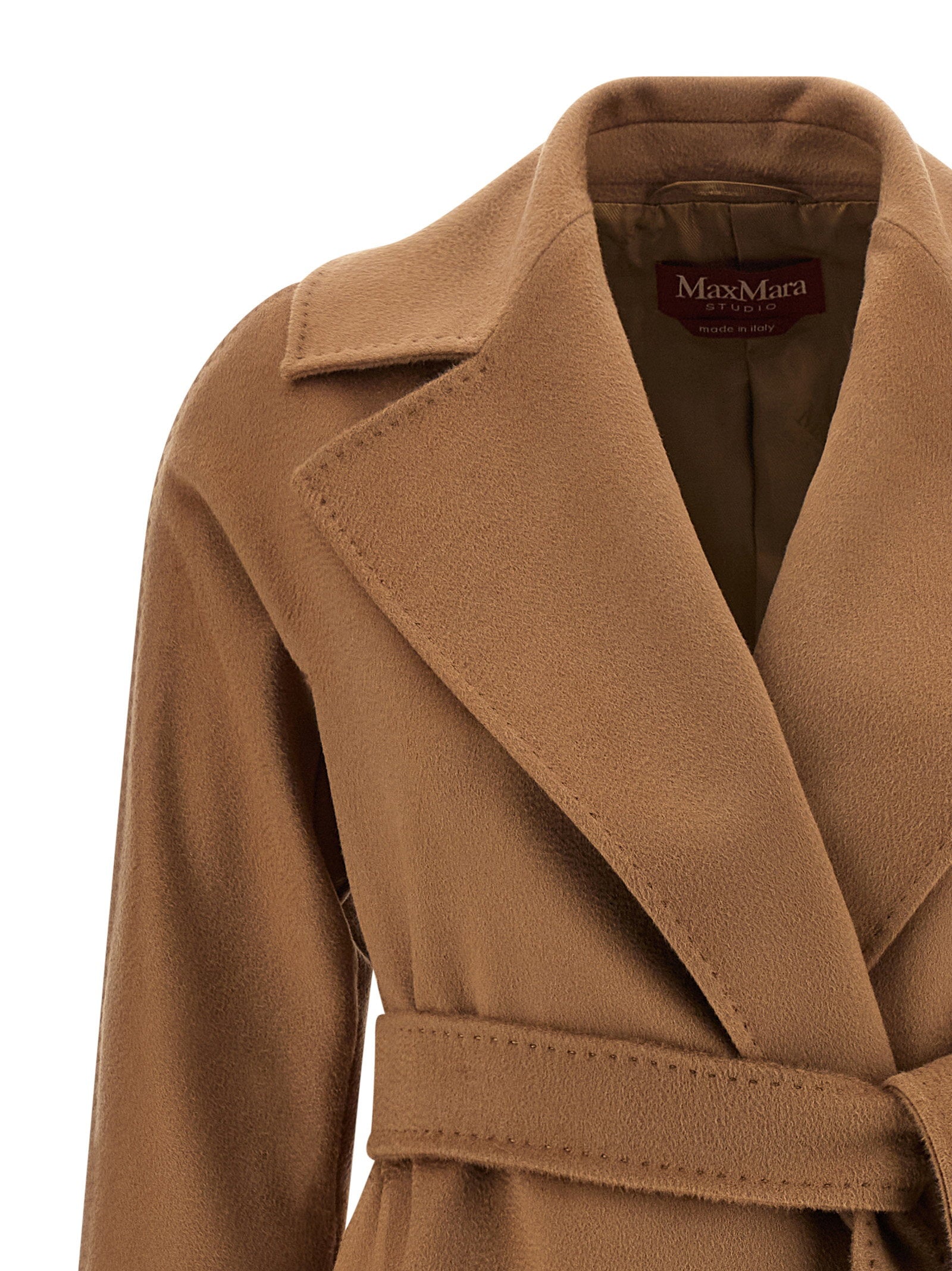 Max Mara Studio Dravenna Coat Brown