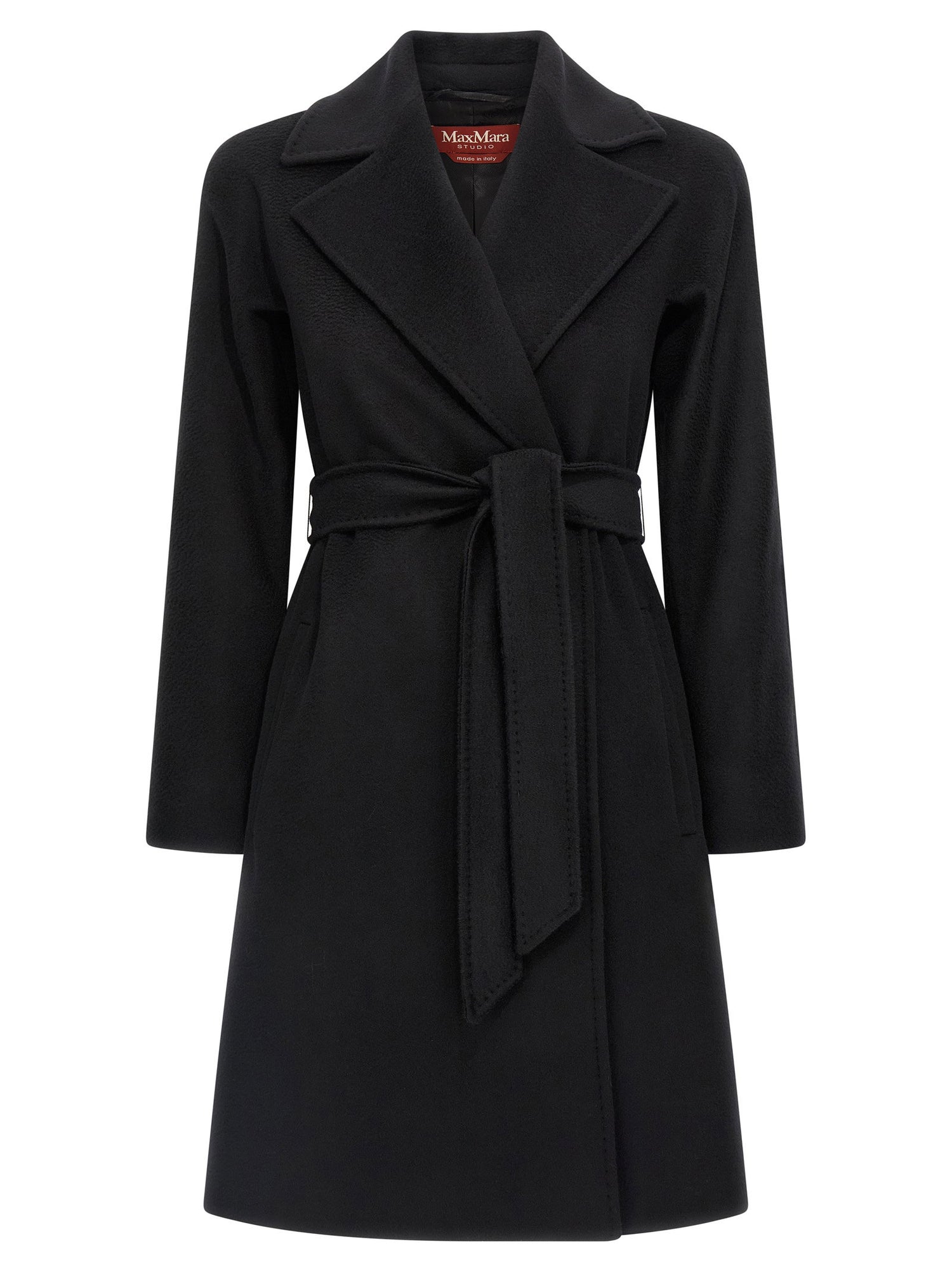 Max Mara Studio Dravenna Coat Black