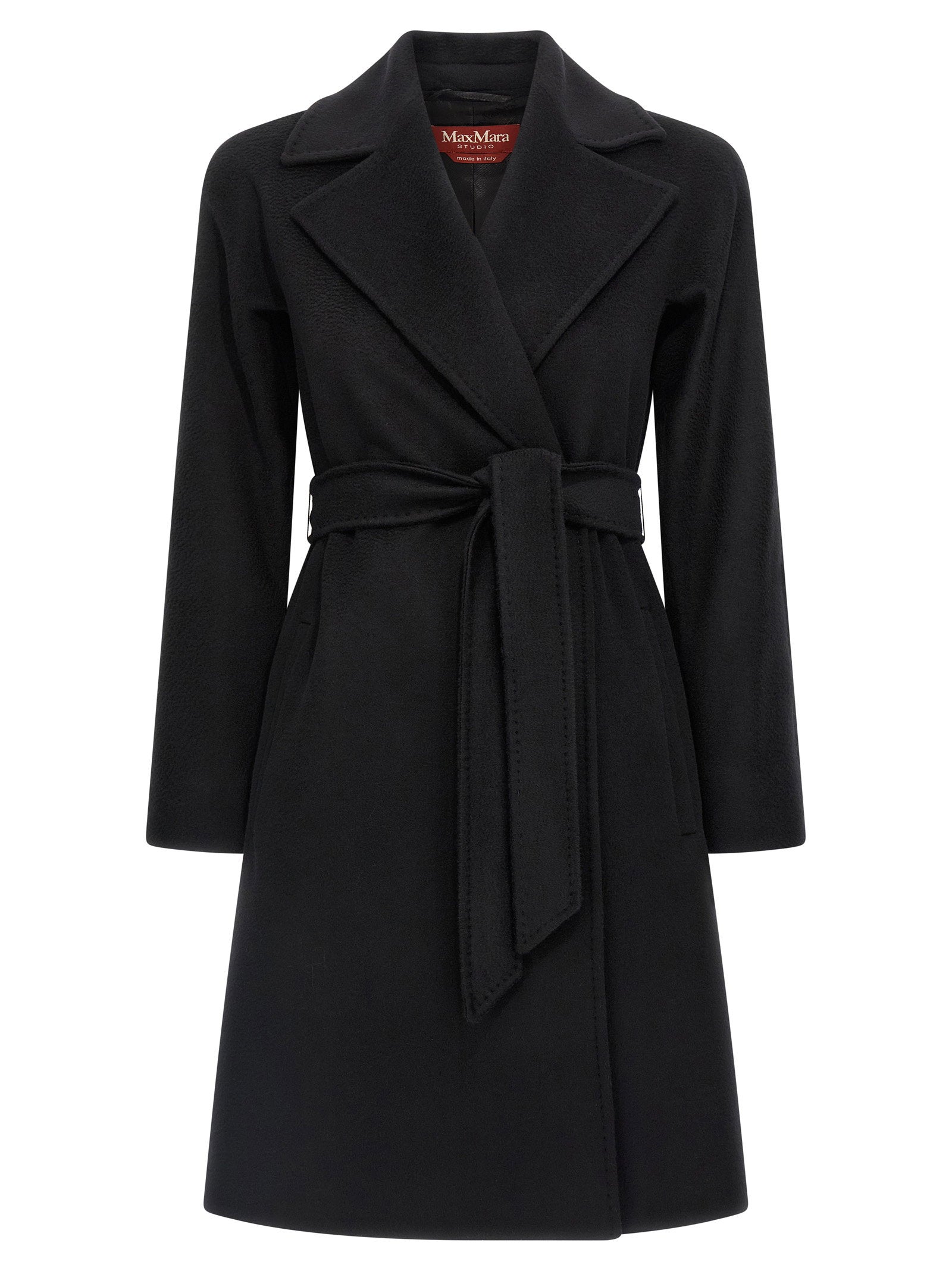 Max Mara Studio Dravenna Coat Black