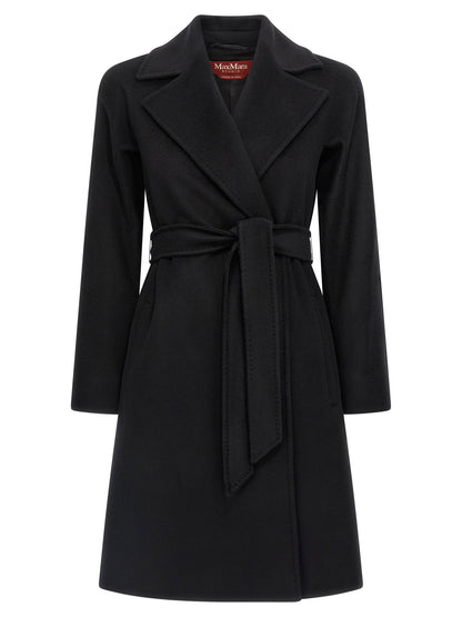 Max Mara Studio Dravenna Coat Black