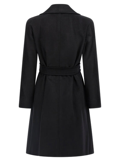 Max Mara Studio Dravenna Coat Black