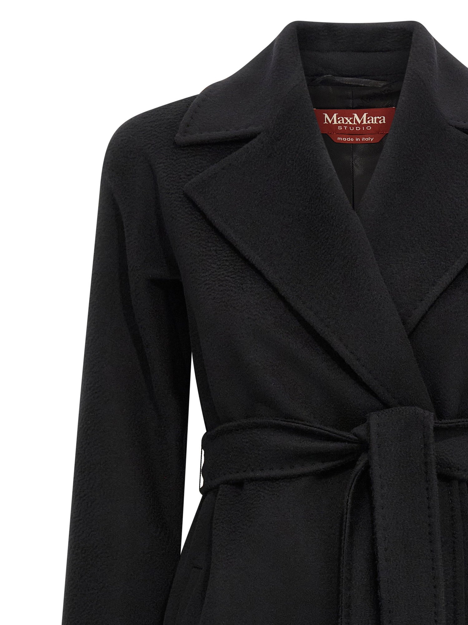 Max Mara Studio Dravenna Coat Black