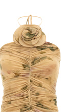 Magda Butrym Dress37 Dress With 3d Floral Detail Beige