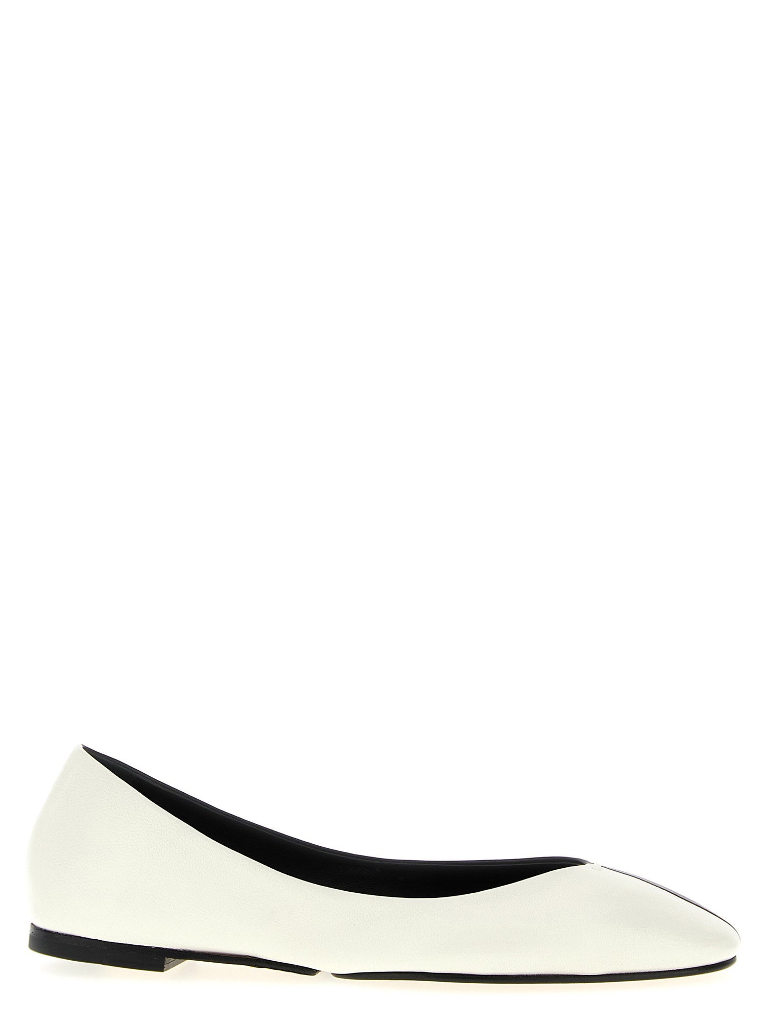 Jacquemus Les Ballerines Ovalo Ballet Flats White/black