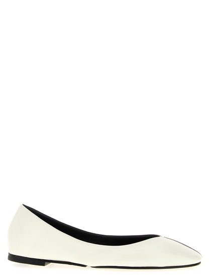 Jacquemus Les Ballerines Ovalo Ballet Flats White/black