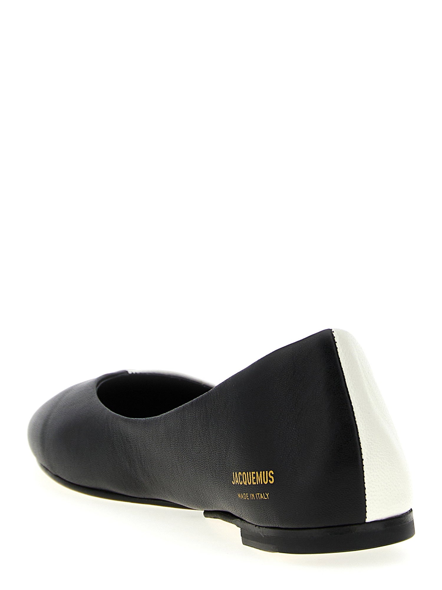 Jacquemus Les Ballerines Ovalo Ballet Flats White/black