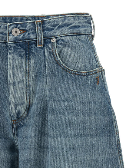 Jacquemus Le De-nimes Ovalo Jeans Light Blue