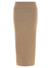 Jacquemus La Jupe Maille Doppio Skirt Beige