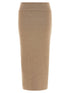 Jacquemus La Jupe Maille Doppio Skirt Beige