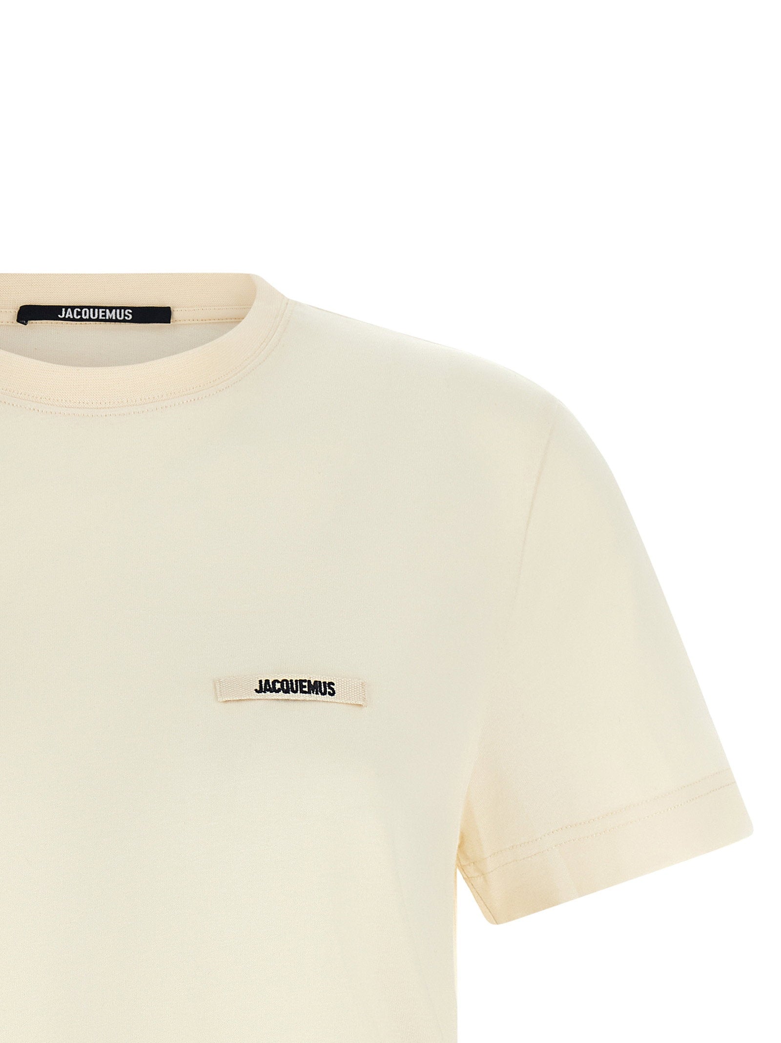 Jacquemus Le T-shirt Gros-grain T-shirt Beige