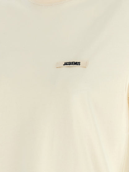 Jacquemus Le T-shirt Gros-grain T-shirt Beige