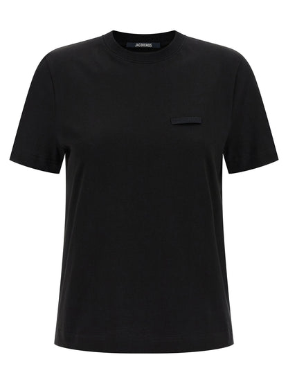 Jacquemus Le T-shirt Gros-grain T-shirt Black