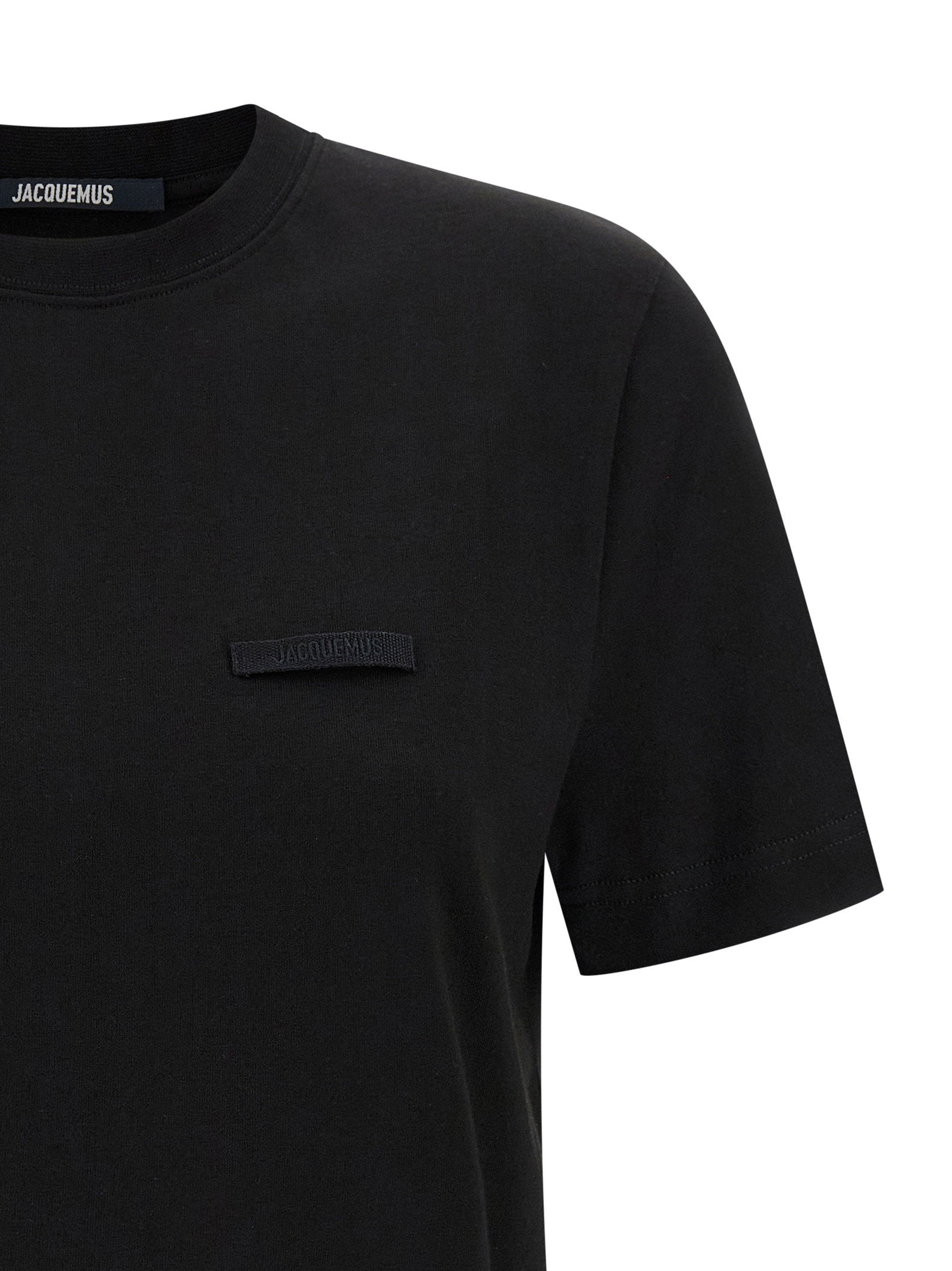 Jacquemus Le T-shirt Gros-grain T-shirt Black