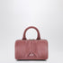 The Attico Pink Suede Friday Mini Bag with Double-Zip Closure Pink